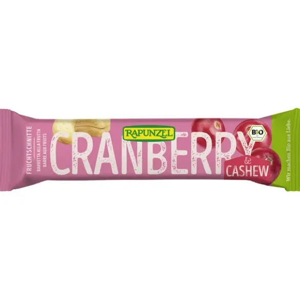 Barre aux fruits canneberge cajou 40g