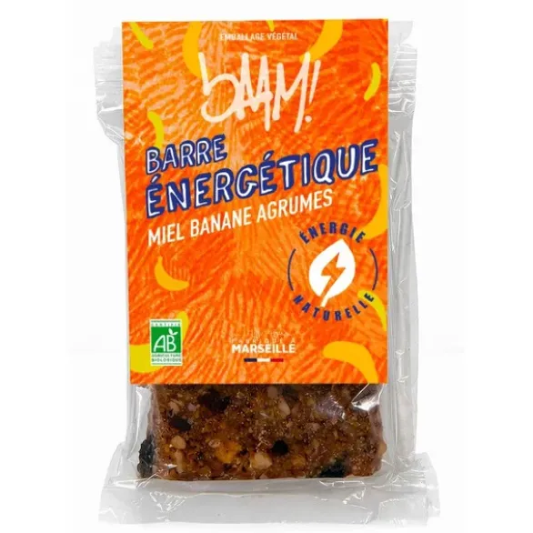 Barre énergétique miel banane agrumes 40g