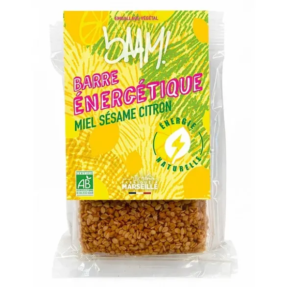 Barre énergétique miel sésame citron 40g