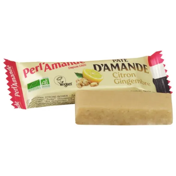 Barre pâte d'amande citron gingembre 25g