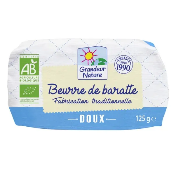 Beurre baratte doux moulé 125g