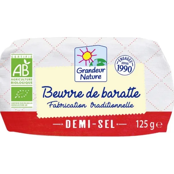 Beurre barrate 1/2 sel moulé 125g