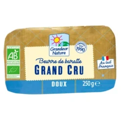 Beurre doux non pasteurisé 250g