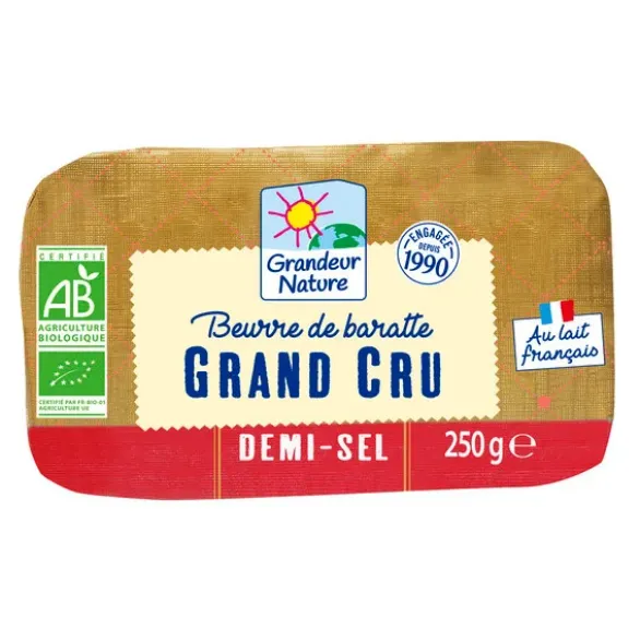 Beurre 1/2 sel non pasteurisé 250g