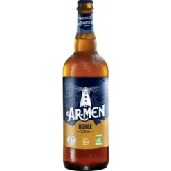 Bière dorée Ar Men 7.7° 75cl