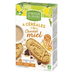 Biscuit céréales miel chocolat 190g