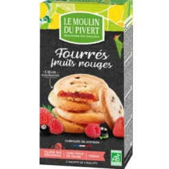 Biscuit fourré fruits rouges 175g