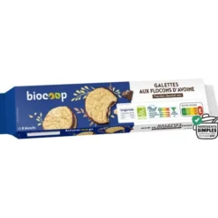 Biscuits fourrés avoine chocolat noir 150g