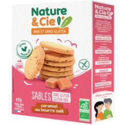 Biscuits sablés caramel au beurre salé (4 sachets de 4 biscuits) 135g
