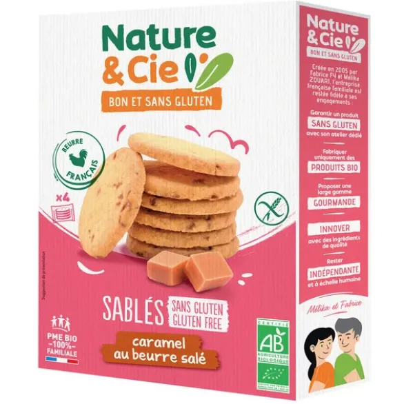 Biscuits sablés caramel au beurre salé (4 sachets de 4 biscuits) 135g