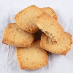Biscuits sablés carrés amande citron Bio