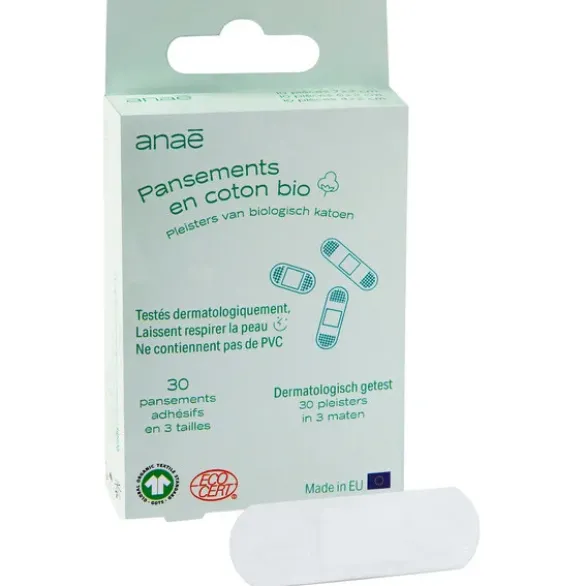 Boite de 30 pansements coton bio
