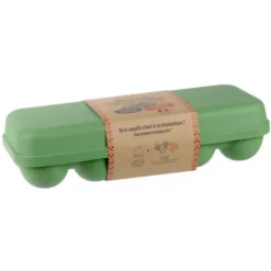 Boite à 10 œufs bioplastique vert