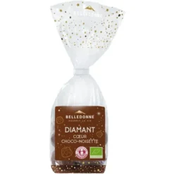 Bonbon diamant coeur choco noisette (8) 120g