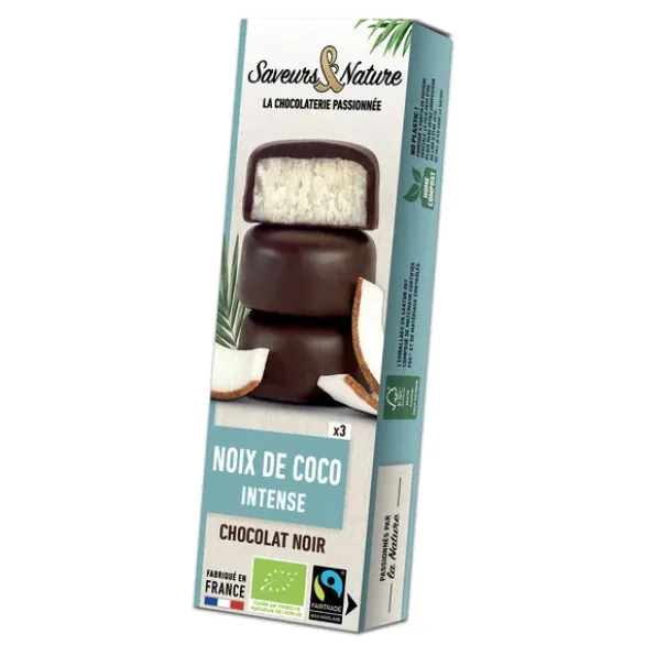 Bouchée coco chocolat noir (3) 45g