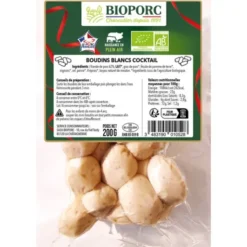 Boudins blancs cocktail sans nitrite 200g