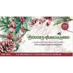 Bougies auriculaires coffret de Noël