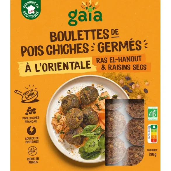 Boulette pois chiche germé oriental 190g