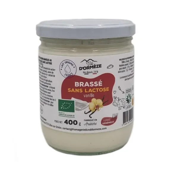 Brassé sans lactose vanille 400g