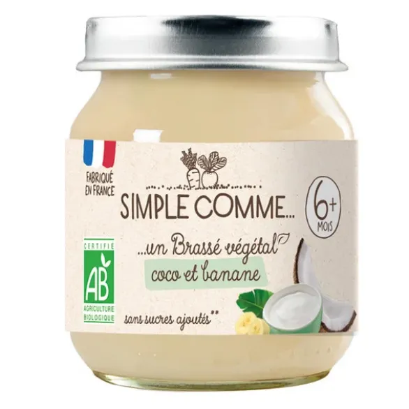 Brassé végétal coco et banane pot 125g
