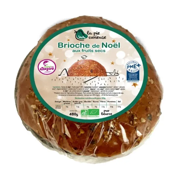 Brioche de noël aux fruits secs 480g