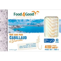 Cabillaud d'Islande pavés (4) 500g
