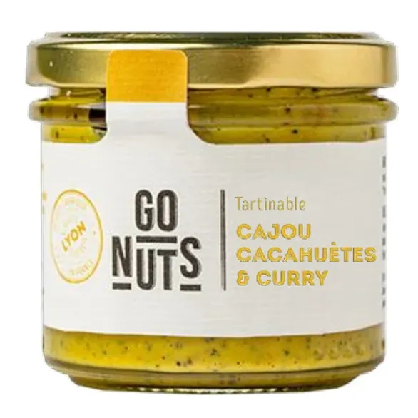 Cajou cacahuètes & curry à tartiner ou cuisiner 100g