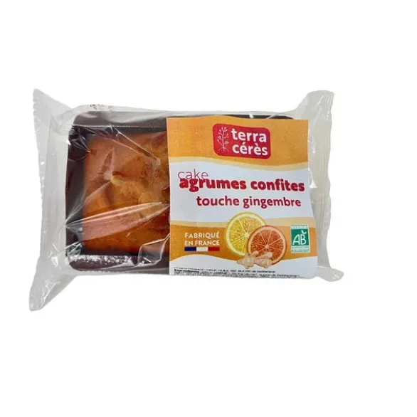 Cake agrumes confites gingembre 200g