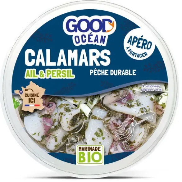 Calamars marinés ail et persil 100g