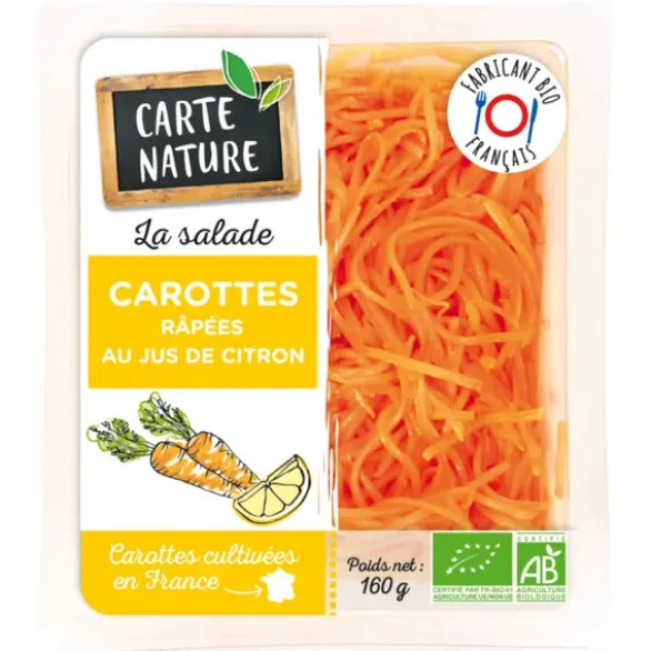 Carottes râpées au jus de citron