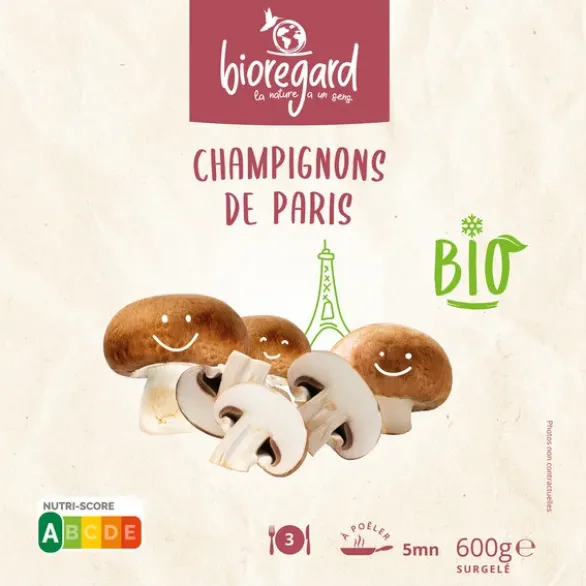 Champignons de Paris émincés 600g