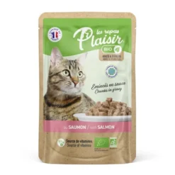 Chat Pochon émincé saumon en sauce 100g