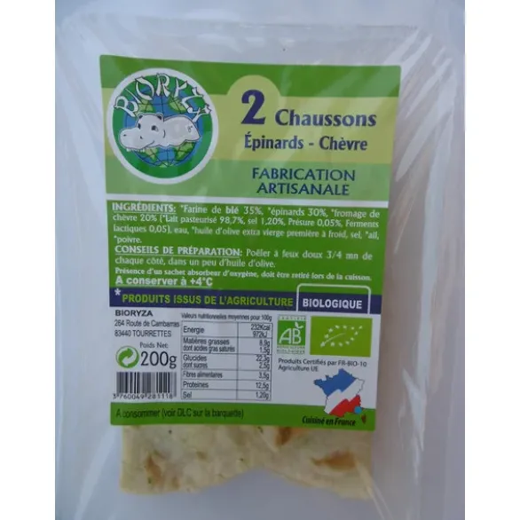 Chausson épinard chèvre (2) 200g