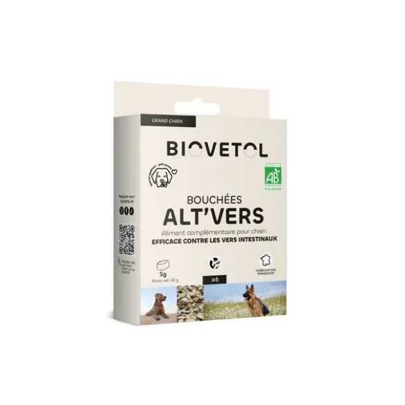 Chien grand bouchées Alt'vers (6) 12g