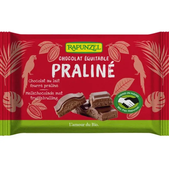 Chocolat au lait fourre praliné