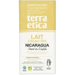 Chocolat lait Nicaragua 53% 100g