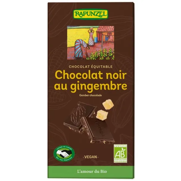 Chocolat noir au gingembre