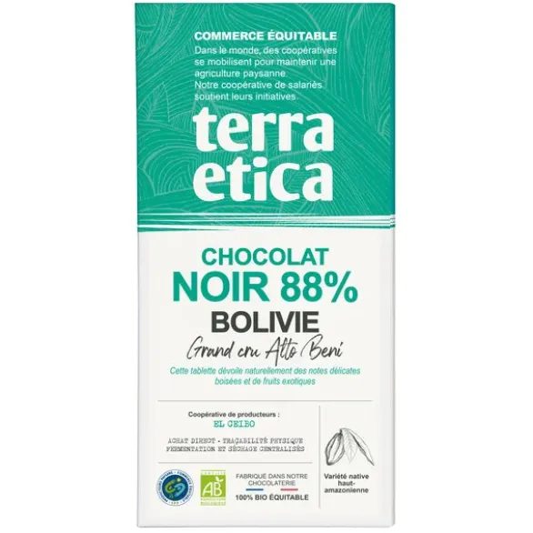Chocolat noir Bolivie 88% 100g