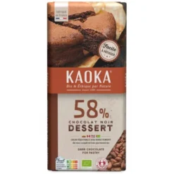 Chocolat noir dessert 58% tablette 200g