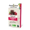 Chocolat noir fourré framboise 80g
