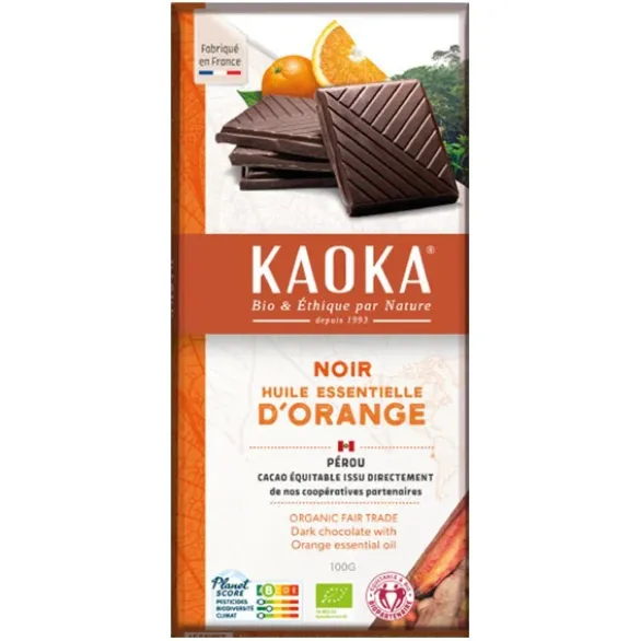 Chocolat noir orange 58% 100g