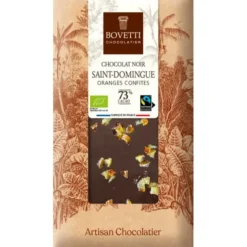 Chocolat noir oranges confites 73% 100g