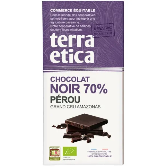Chocolat noir 70% Pérou 100g