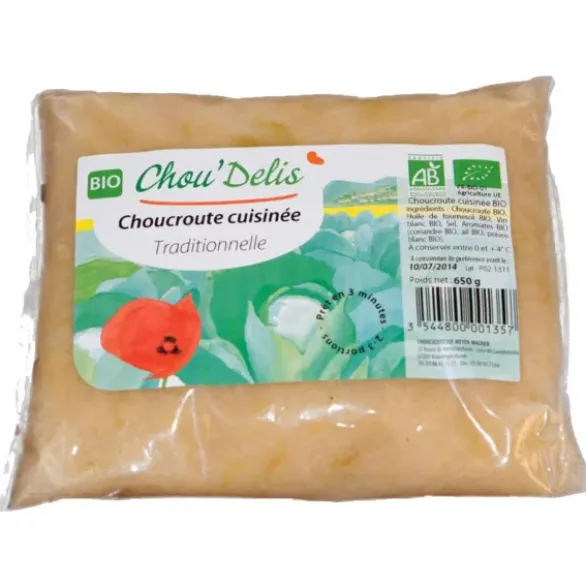 Choucroute cuisinée traditionnelle 650g