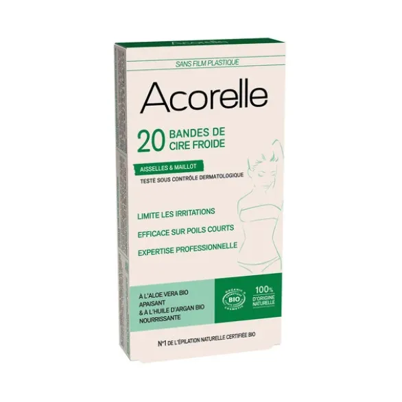 Cire froide aisselle-maillot - 20 bandes
