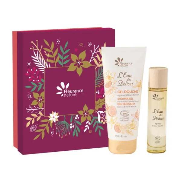Coffret eau agrume fleur blanche