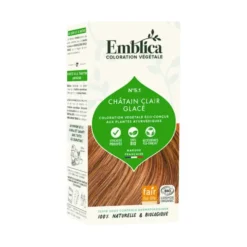 Coloration végétale chatain glacé clair 100g