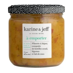 Compotée de lentilles corail légumes et lait de coco Flânerie à Jaipur 380g