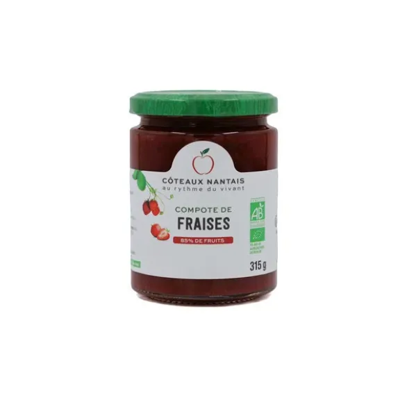Compote fraise morceaux 315g