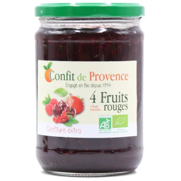 Confiture 4 fruits rouges 650g